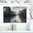 thumbnail image 1 of Design Art - Rivière de Montagne avec Brouillard et Pluie, 1 of 4