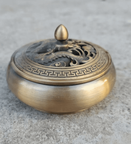 Vintage Bronze Buddha Censer Incense Burner Unique Ritual  Incense holder, Tibet culture Brass Ash catcher censer Decorative Incensory kk079