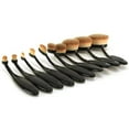 thumbnail image 4 of Beauty Experts Set of 10 Oval Beauty Brushes by VistaShops, 4 of 6