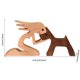 thumbnail image 4 of Adorno de madera de familia de perros: tallado a mano, duradero y decorativo, para el hogar y la oficina, 4 of 5