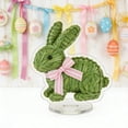 thumbnail image 4 of YOHAVEN Blue Hydrangea Easter Bunny Figurine With Bow, 20 Cm Artificial Floral Tabletop Decor, Spring Or Easter Centerpiece For Indoor Or Outdoor, Durable Lightweight Accent For Mantels And Shelves, 4 of 9