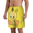 thumbnail image 2 of Looney Tunes Tweety Mens Swim Trunks Quick Dry Board Shorts With Mesh Lining, Beach Shorts Swimwear Bathing Suits, 2 of 7