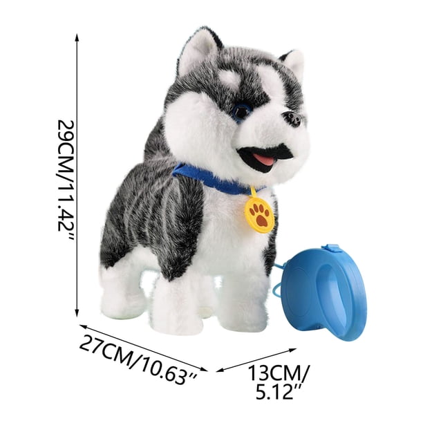 Chien Robot Interactif En Peluche – Télécommande Filaire, Détection Tactile, Imitation Vocale, Léchage – 33 Cm – Pour Enfant
