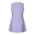 thumbnail image 5 of Lovskoo Summer Tops for Women 2024 Tank Tops V Neck Sleeveless Casual Solid Color Blouse Tops T Shirt for Women Purple, 5 of 7
