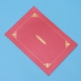 thumbnail image 4 of 10Pcs Honor Certificate Classical Retro Double Line Gilding Envelope Contract Document Folder (Purplish Red), 4 of 7