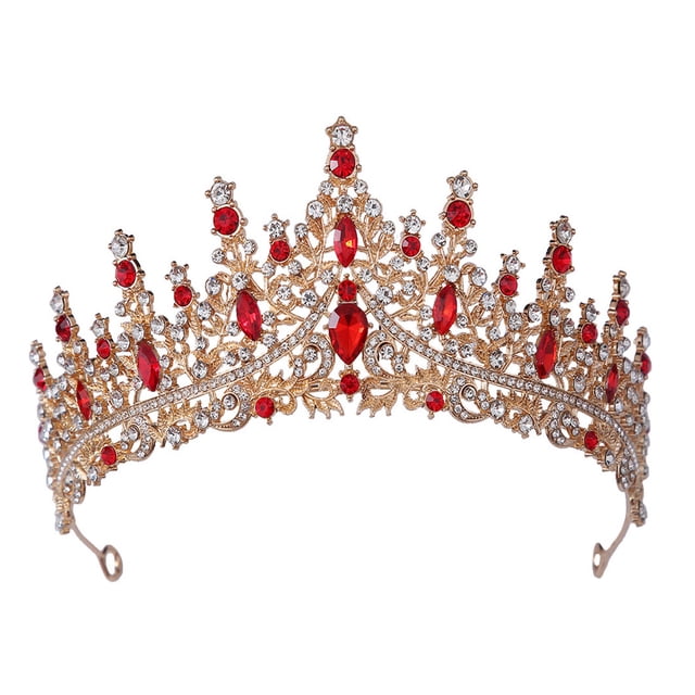 Corona de princesa para mujer, disfraz de reina de princesa, corona de diamantes de imitación de cristal para novia, niña, damas, bodas, bailes, fiestas de cumpleaños, regalo para mujeres