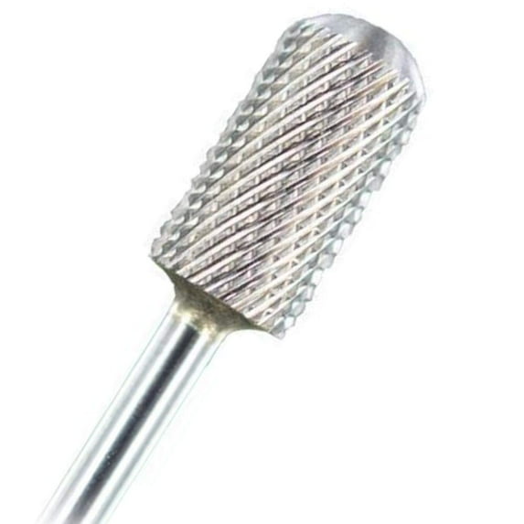 Medicool Silver Carbide Safety Barrel File and Shape Acrylic and Gel Nail Tool - COARSE GRIT