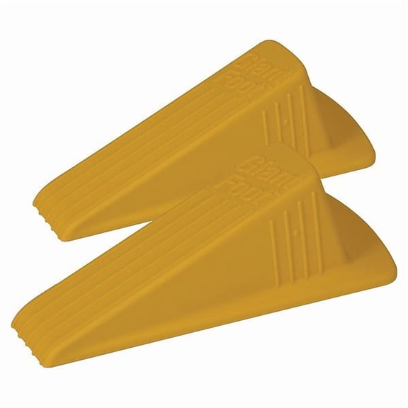 1Pack Master GD005 Door Stop Wedge XL, Safety Yellow, 2"H x 3-1/2"W, PK.2