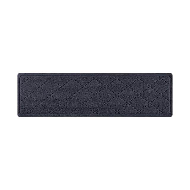 Carpet For Stairs Non Slip Self Adhesive Stair Tread Mat 30 in x 8 in Absorbent Silent Striped Design Washable Cut To Size