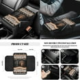 thumbnail image 7 of Jeiento Aztec Car Seat Cover Full Sets Steering Wheel Cover Car Trash Bin Seat Belt Pad Coasters Armrest Cover Handbrake Cover Dachshund Rearview Mirror Cover, Pack of 14 Auto Accessory, 7 of 7