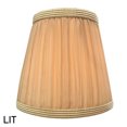 thumbnail image 2 of Royal Designs, Inc. Designer Mushroom Pleat Empire Chandelier Shade CS-1054-5AGL, Antique Gold, 3 x 5 x 4.5, 2 of 4