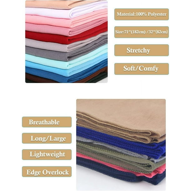 Soft Stretchy Headwrap for Locs Braids, Breathable Polyester Scarf Amazon.com: Harewom Hair Wrap for Black Women with Natural  main image 4