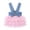 Pink - L, variant on Layered Tutu Skirt Pet Dress Bow Knot Cotton Summer Apparel Blue White Cute Outfit for Small Medium Dogs L