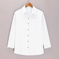 thumbnail image 5 of Endives Women's Linen Pant Suit Fashion Athleisure Solid Color Drop Shoulder Long Sleeve Button Down Shirt and Pant Set S-5XL, 5 of 6