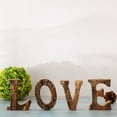 thumbnail image 4 of ziyahi Handcraved Wooden Letters Door Numbers Alphabet Letter Floating Adress Name V, 4 of 8