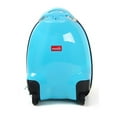 kids luggage rc remote control walking suitcase fancy white blue