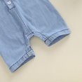 thumbnail image 7 of Mikilon 0-6 Months Baby Boys Jumpsuit Summer Short Sleeve Rompers Solid Color Button Down One-Pieces, 7 of 7