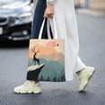 thumbnail image 6 of YFYANG Reusable Cotton Canvas Tote Shopping Bag, Forest Landscape Pattern Washable Portable Grocery Bag for Daily Travel, 6 of 8