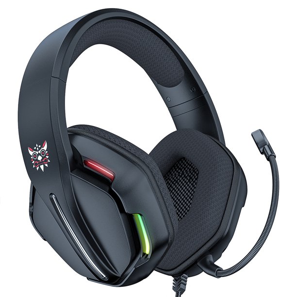 Seitruly Auriculares con cable Auriculares RGB Auriculares omnidireccionales con cancelación de ruido Cables de audio/vídeo Negro seitruly EL023945-01B