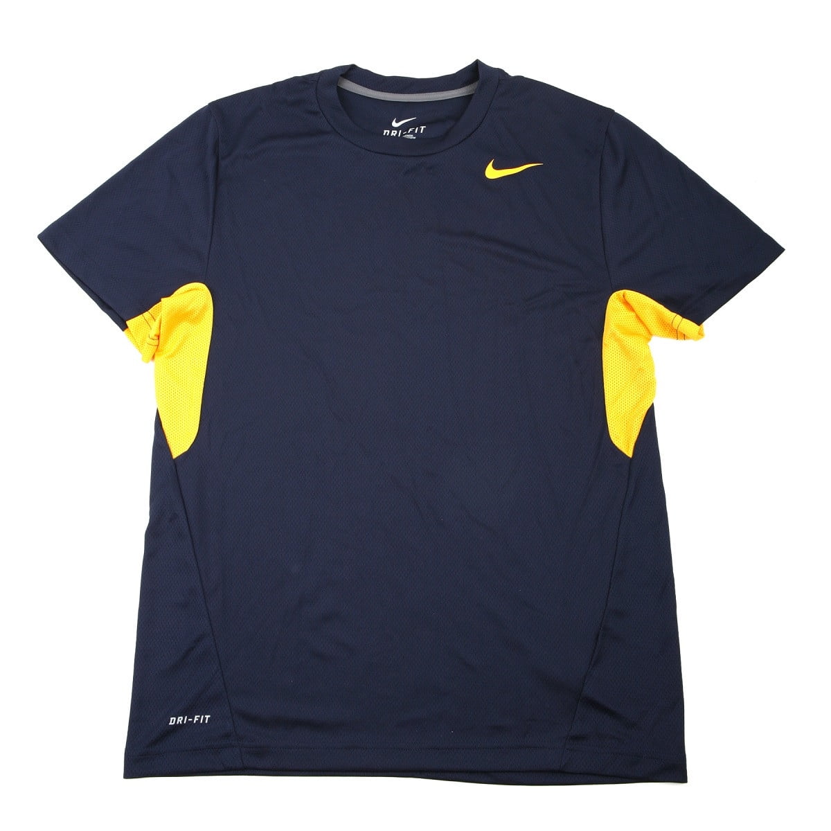Nike - Nike Men's Vapor Navy/Yellow Dri-FIT Tee Shirt - Large - Walmart ...