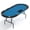 Blue-Steel Cup, variant on DSstyles Adult 8 Players Collapsible Poker Tables with Stainless Steel Cup, Brown