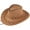 Khaki, variant on Hats Unisex Adult West Cowboy Hat Mongolian Hat Grassland Sunshade Cap