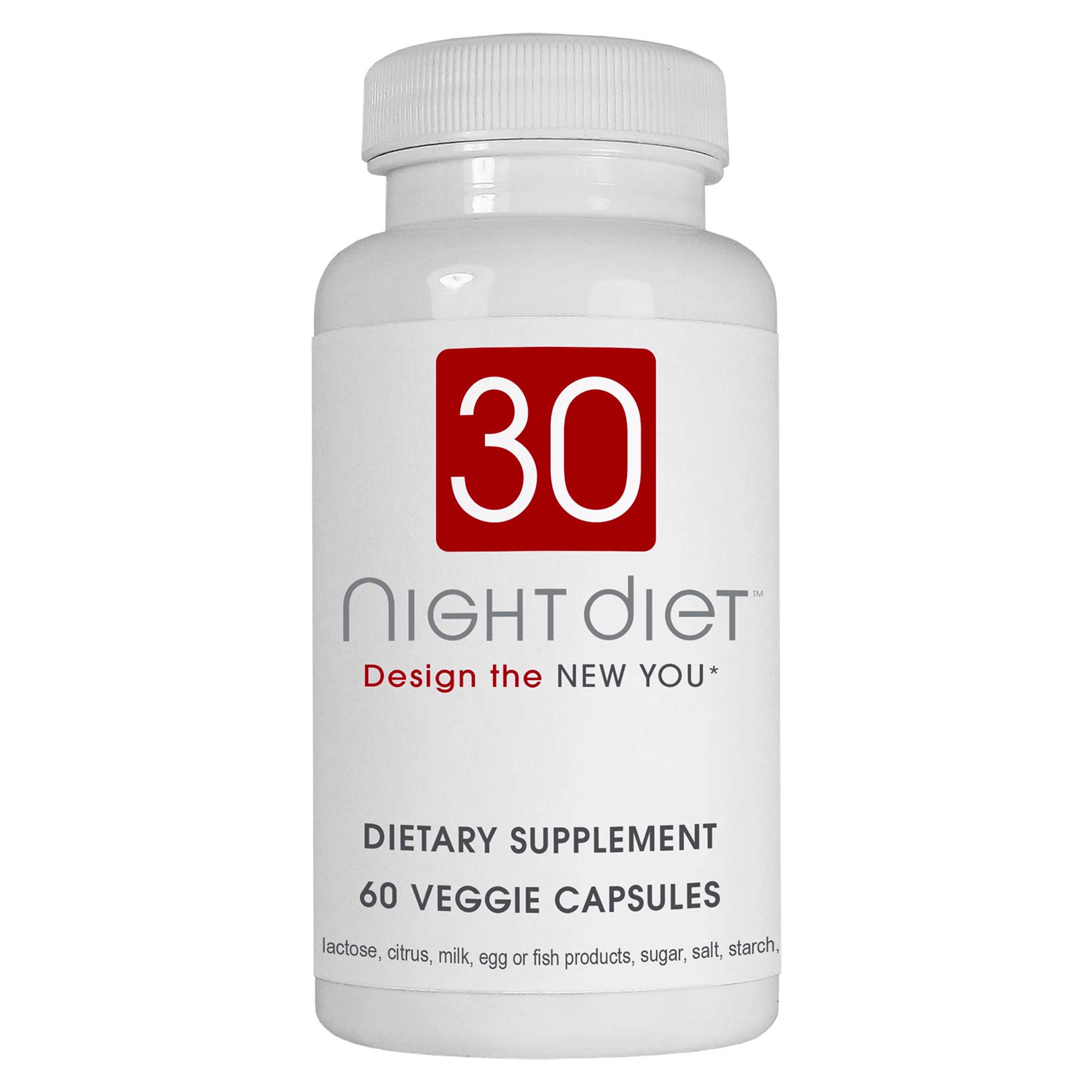 Creative Bioscience 30 Night Diet Non Stimulant Weight Loss Supplement, Veggie Ctules, 60 Ct