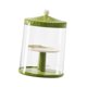 thumbnail image 2 of Vitrina transparente para figuras, expositor de muñecas, vitrina, organizador giratorio de 360 ​​grados verde, 2 of 9