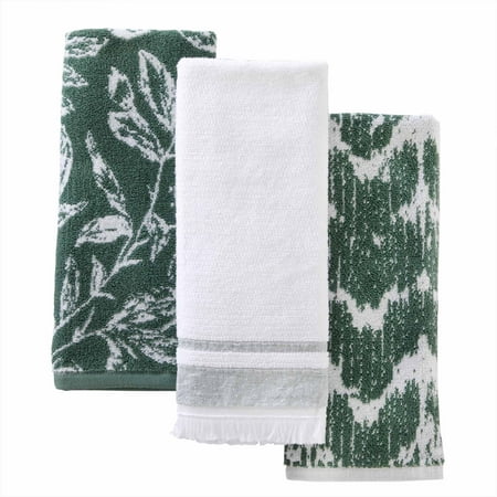 3pc Asheville Hand Towel Set - SKL Home: Jacquard Weave, Midweight GSM, Machine Washable