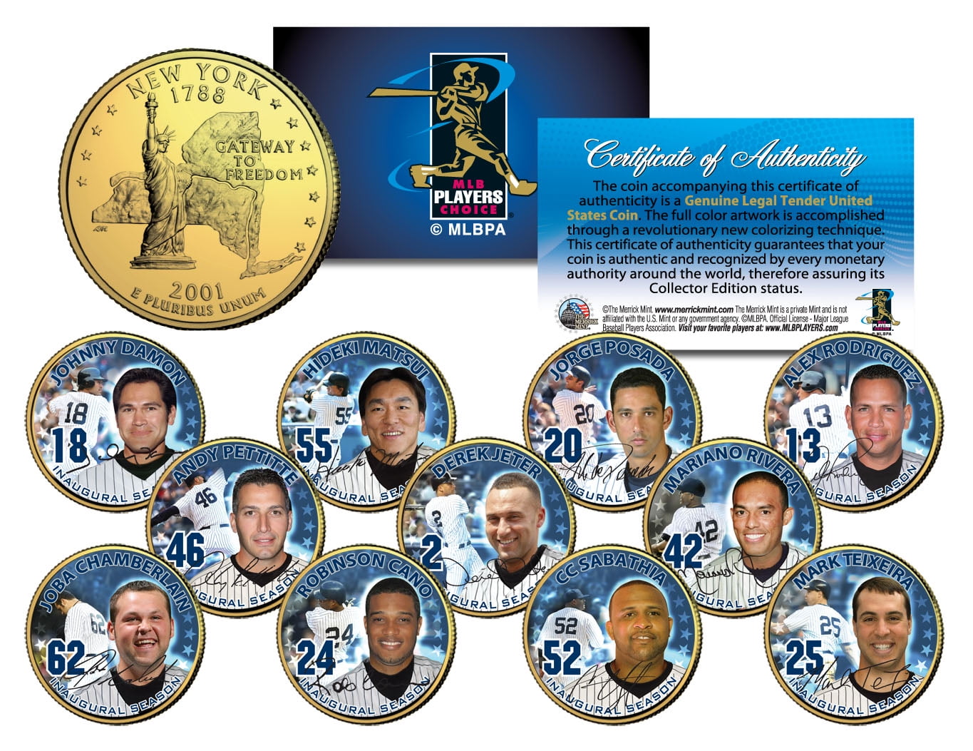 Dallas Cowboys Highland Mint 6-Time Super Bowl Champions 7-Piece Coin Set