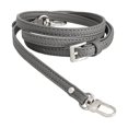 thumbnail image 1 of Correa de cuero para bolso, correa para bolso, correa para bolso de hombro, longitud ajustable para maletín Gris, 1 of 9