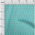 thumbnail image 1 of oneOone Tissu en Coton et Soie Chevron & Triangle Géométrique Imprimé 1 Yard 42 Pouces de Large, 1 of 4