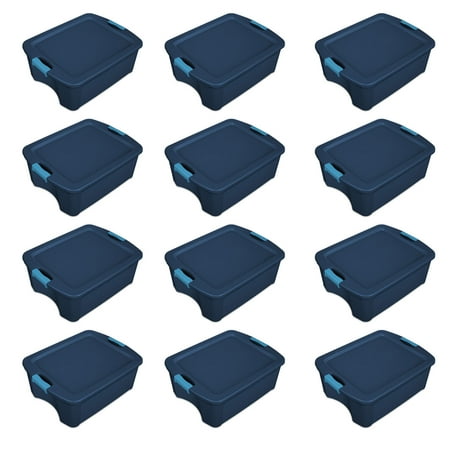 - Sterilite 12 Gallon Latch and Carry Storage Tote, True Blue | 14447406 (12 Pack)