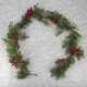 thumbnail image 3 of Decoración navideña, agujas de pino, hojas de ciprés, hojas de pino, acebo, cola de perro, simulación, puerta colgante, ratán, nieve, escarcha, 3 of 6