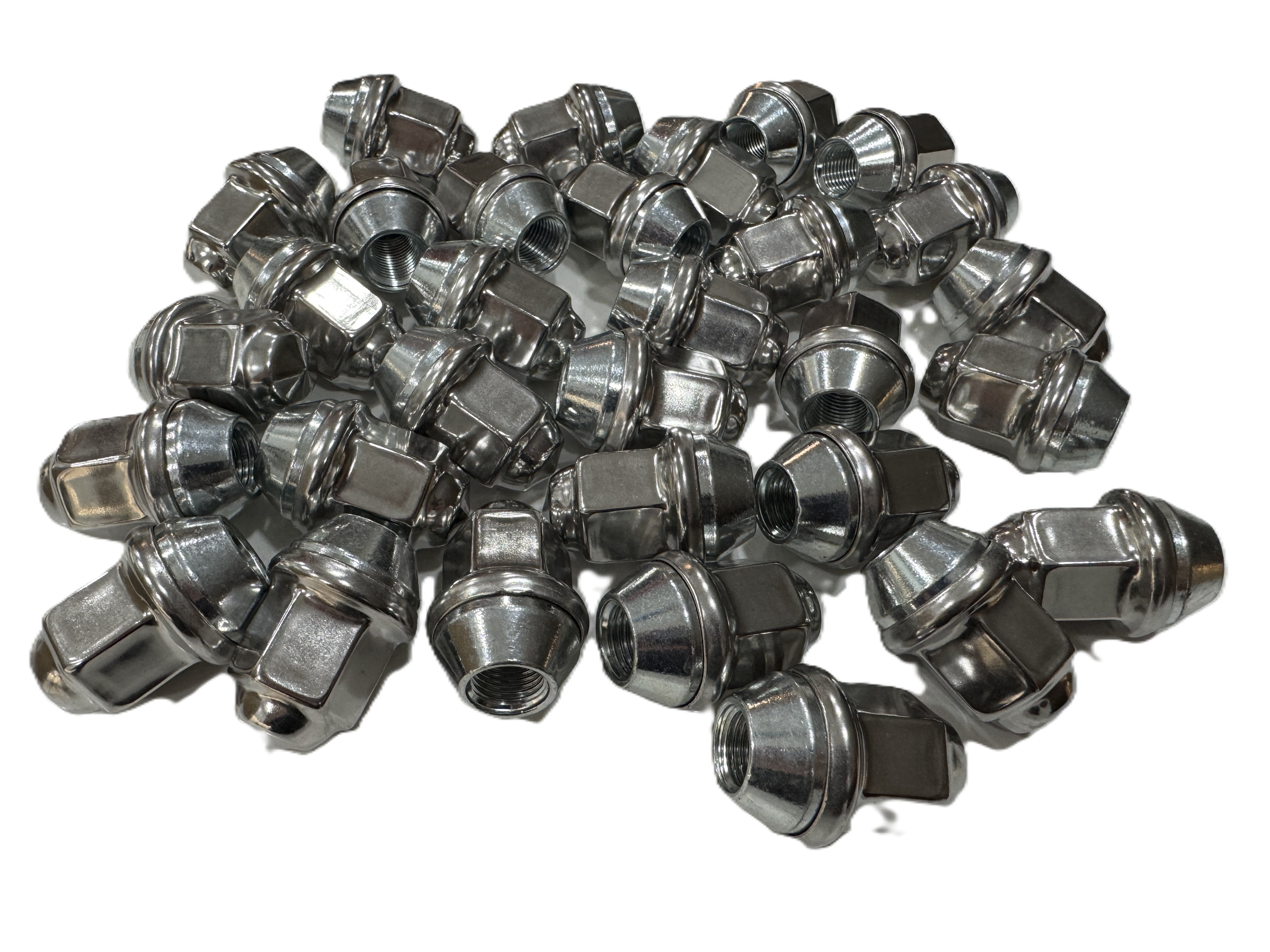 20-Pack 1/2" Lug Nuts Stainless Steel Capped For Aluminum Trailer Wheels 1/2-20 Thread