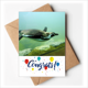 thumbnail image 1 of Océano Antártico pingüino ciencia naturaleza foto Sobre de la Carta de felicitación de la tarjeta de matrimonio, 1 of 4