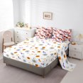thumbnail image 5 of Feelyou Hippie Floral Ghost Full Size Bedding Sets, Happy Halloween Bat Web Full Size Bed in a Bag, Lavender, Halloween Reversible, 7pcs, 5 of 7