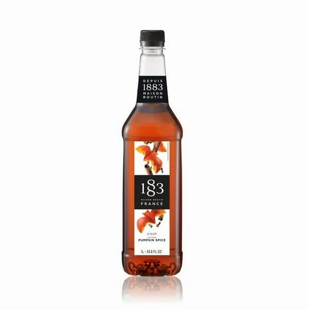 1883 Maison Routin Pumpkin Spice Syrup 1LT/33.81oz + BONUS Squeeze