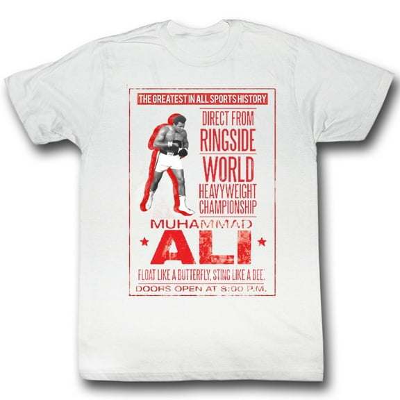 Muhammad Ali Poster Natural Adult T-Shirt 4Xl