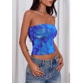 thumbnail image 4 of Top Bandeau PRETTYGARDEN Sin Tirantes Floral Verano Y2K para Mujer, 4 of 8