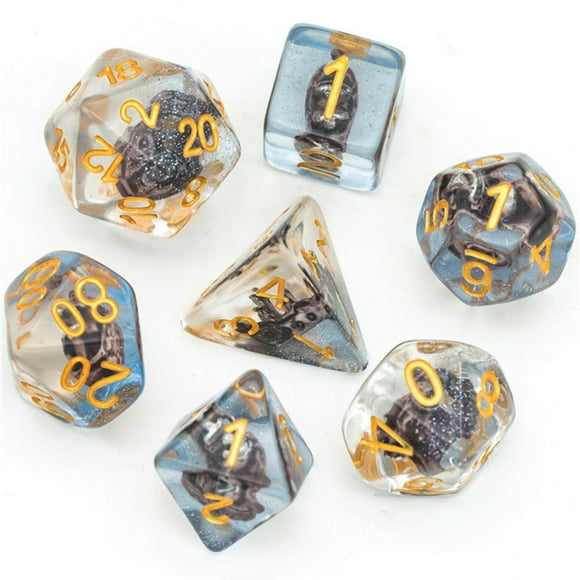 Pirate Ship Boat Polyhedral Dice Set for Dungeons & Dragons