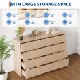 thumbnail image 4 of 8 Drawer Dresser for Bedroom,Modern Dresser with 8 Drawers,Wide Chest of Drawers with Golden Handles,Storage Cabinet with Anti-Tip Straps for Bedroom, Living Room, Closet, 4 of 9