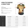 thumbnail image 4 of Fuzoiu Castle Red Green Sky Dragon Print Women's Classic V-Neck T-Shirt, Short Sleeve V Neck Tees for Casual Everyday Wear,Casual Fit Tee,Summer Fashion Tops-X-Large, 4 of 5