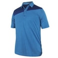 thumbnail image 1 of Monterey Club Men's Melange Flash Colorblock Golf Polo Shirt #1276, 1 of 2