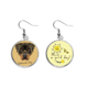 thumbnail image 1 of Black feroz Rottweiler perro animal de compañia Pendiente Sol Flor Pendiente Joyas Moda Unbranded M, 1 of 3