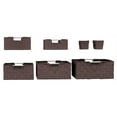 thumbnail image 5 of 7 Pack Decorative & Durable Woven Fabric Storage Baskets, Shelf & Closet Organization - Brown, 5 of 7