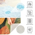 thumbnail image 3 of Yayeee Bath Rug for Bathroom Floor Non Slip Contour Fluffy Soft Absorbent Mat, 20"x24", Colorful Leaves, 3 of 7