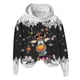 thumbnail image 4 of WILLBEST Sudadera de Mujer con Capucha, Estilo Casual, con Estampado Navideño de Ciervos con Cabeza Grande y Copos de Nieve Cuello Redondo, Manga Larga y Diseño Ligero Mediana, 4 of 4