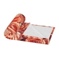 thumbnail image 3 of Valentine'S Pink Roses Bloom Lightweight Plush Fuzzy Cozy Soft Blankets 50"X40", 3 of 5
