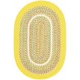 thumbnail image 1 of Rhody Rug KI14R024X048 2 x 4 in. Kids Isle Yellow Banded Oval Rug, 1 of 1